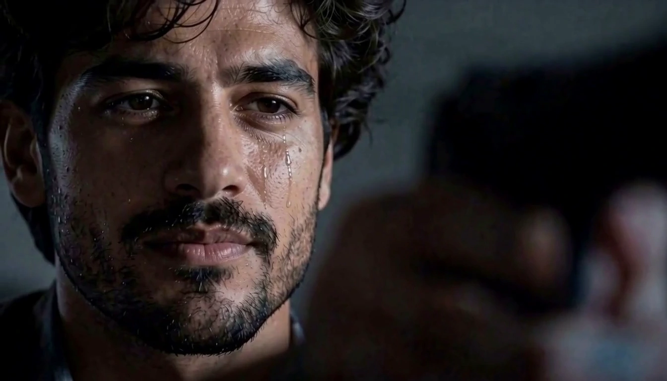 Generated video frame showing the survivor