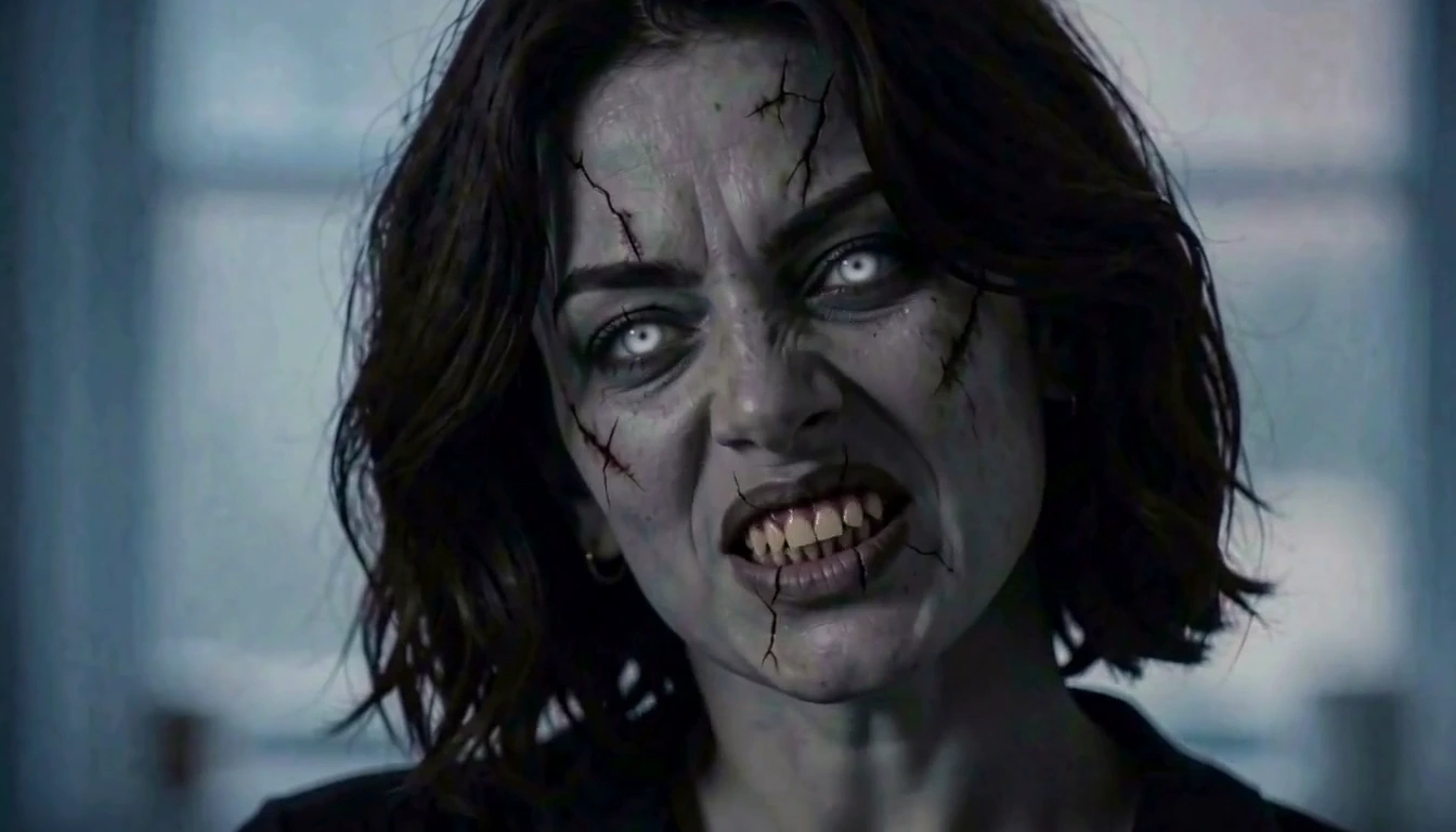 Generated video frame showing the zombie partner