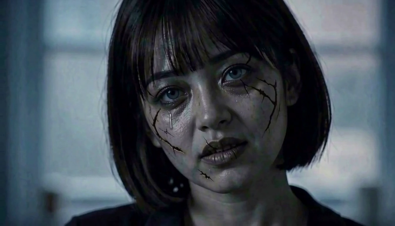 Generated video frame showing the zombie partner